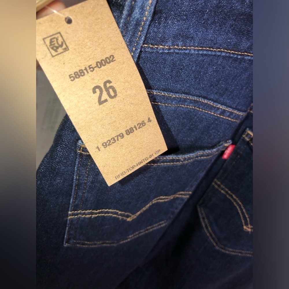 Levi's Indigo Denim Overalls size 26 NWT - Picture 11 of 13